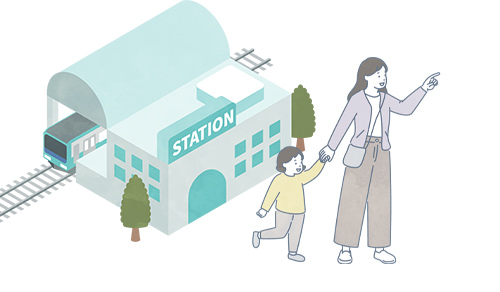 駅からすぐで通いやすい